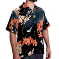 thumbnail image 2 of Tree Men's Printed Casual Button Down Short Sleeve Beach Shirts, 2 of 6