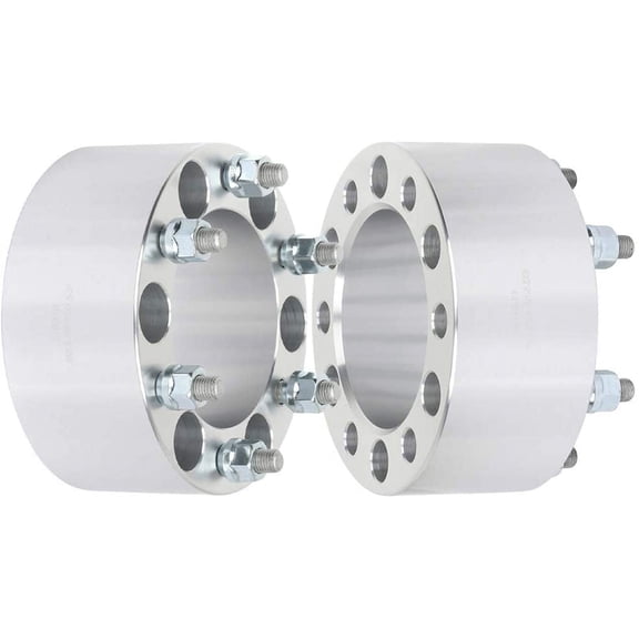 SCITOO 2X 6x5.5 12x1.5 108mm 3" Wheel Spacers 6x139.7 Silver fits for 2004-2012 for Canyon Wheel Spacers 1979-1982 for D50 Wheel Spacers