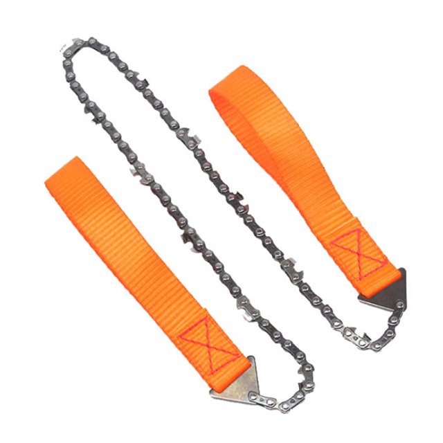 Tronçonneuse de Poche Portable Équipement de Survie Randonnée Camping Tronçonneuse à Main pour Découpe de Bois