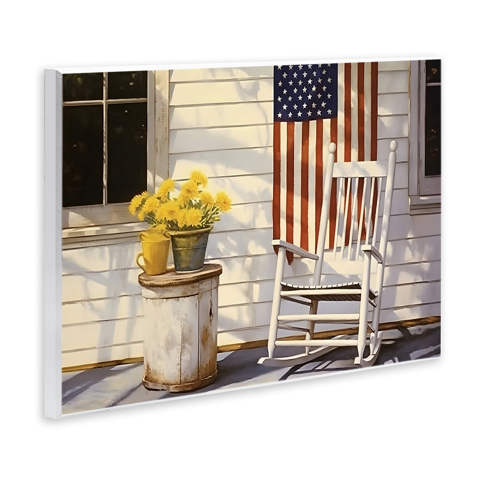 Stupell Industries Americana Deco Scene Travel & Places Painting Unframed Art Print Wall Art, 19 x 13