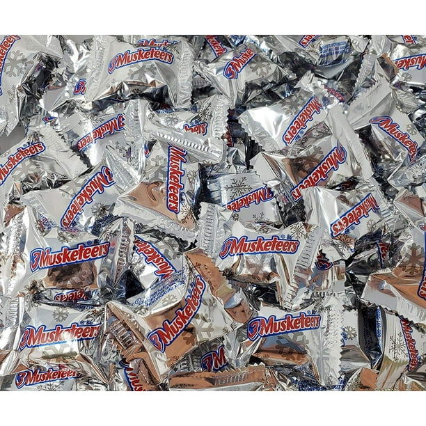 3 Musketeers Mini Bars, Bulk Christmas Milk Chocolate Candy, 4 Pounds