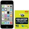 Straight Talk Apple iPhone 5 16GB White Refurbished Prepaid Smartphone w/ Bonus $45 Unlimited Plan