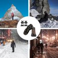 thumbnail image 5 of Ice Cleats for Shoes and Boots Non Slip Gripper Spike Ice Traction Cleats Walk Traction Cleat Durable Ice Snow Grips for Shoes, Boot with 10 Steel Studs Crampons Black L, 5 of 6