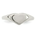 thumbnail image 5 of 925 Sterling Silver Solid Polished Love Heart Signet Ring Size 6 - 2.5 Grams -  Jewelry Gift for Mom, 5 of 5