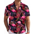 thumbnail image 5 of Mens Funny Hawaiian Shirts 3D Graphic Button Down Short Sleeve Tropical Holiday Beach Aloha Shirt, 5 of 5