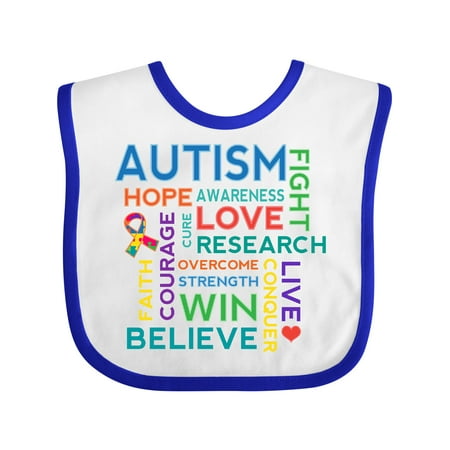 

Inktastic Autism Support Slogan Gift Baby Boy or Baby Girl Bib