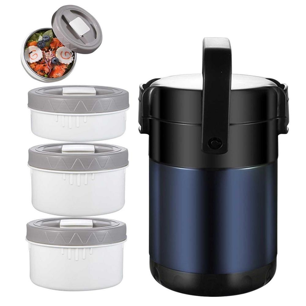 Stackable Insulated Lunch Box Bento Box With Lock Temperature