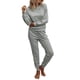 thumbnail image 1 of Conjunto Deportivo PRETTYGARDEN Gris Sólido con Jogger y Manga Larga XL, 1 of 5