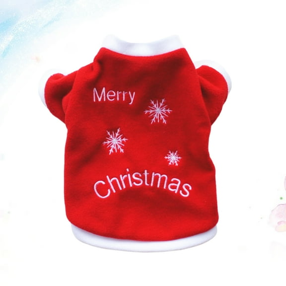 ELAYARD Pet Clothes For Small Dogs Dog Coat Cloth Red 1 Set Fashion Design