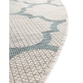 thumbnail image 2 of Unique Loom Outdoor Trellis Collection Area Rug (13' 1" Round Gray/Ivory), 2 of 6