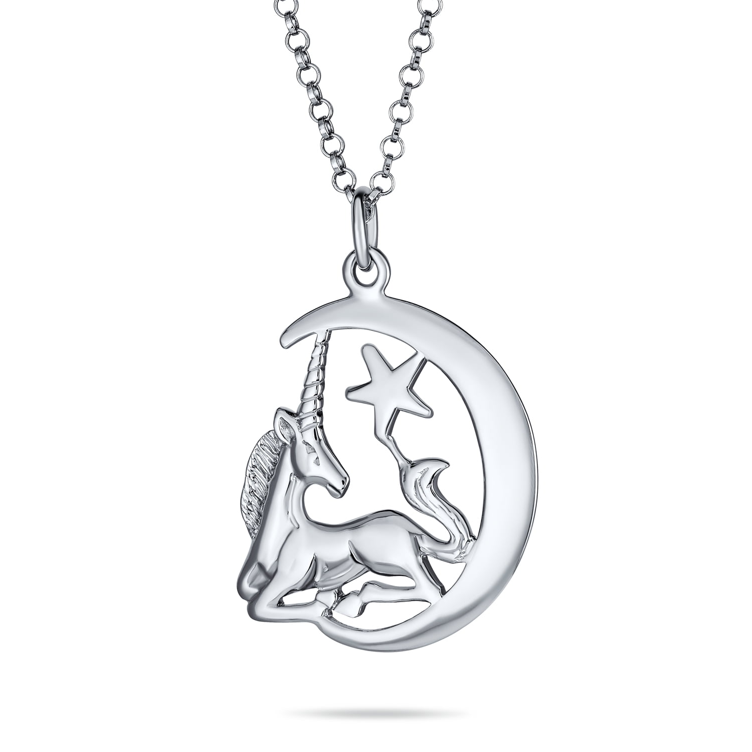 Crescent Moon Medal Pegasus Magical 