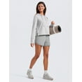 thumbnail image 3 of CRZ YOGA Women’s Cloud Jersey Pullover Hoodie Long Sleeve Lightweight Workout Top with Thumb Holes, 3 of 5