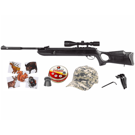 Hatsan Mod 130S Vortex QE .30 Cal Break Barrel Air Rifle and Pellets and Hat Bundle