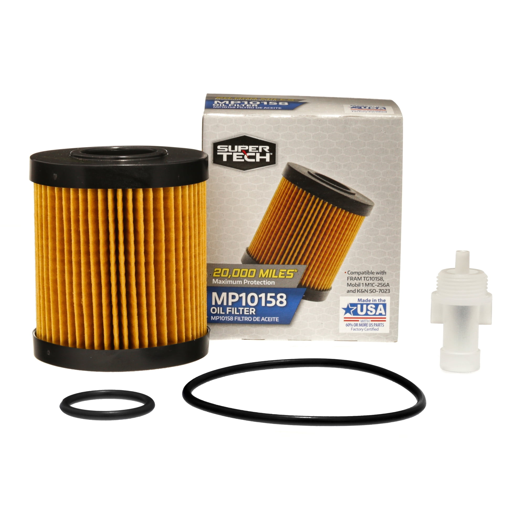 SuperTech Maximum Performance 20,000 mile Replacement Synthetic Oil Filter, MP10158, for Toyota and Lexus