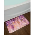 thumbnail image 2 of Flower Bath Mat, Watercolor Painting Effect Wisteria Tree Blossoms Soft Scenic Spring Display, Non-Slip Plush Mat Bathroom Kitchen Laundry Room Decor, 29.5 X 17.5 Inches, Pink Violet Purple, Ambesonne, 2 of 2