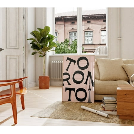 Toronto Travel Print-Toronto Canada Travel Exhibition Print-Cute Trendy Wall Art-Toronto City Typography Poster-Minimalist Printable Art Wall Art, Modern Wall Decor, 12x18 UNFRAMED