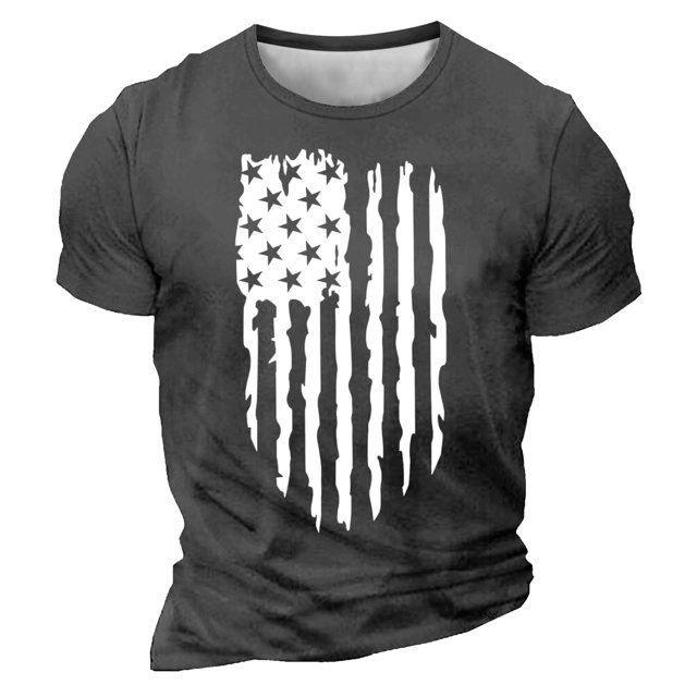 Birdeem Chemises pour Hommes Hommes Imprimé Manches Courtes Col Rond T-Shirt Décontracté Mode Manches Courtes