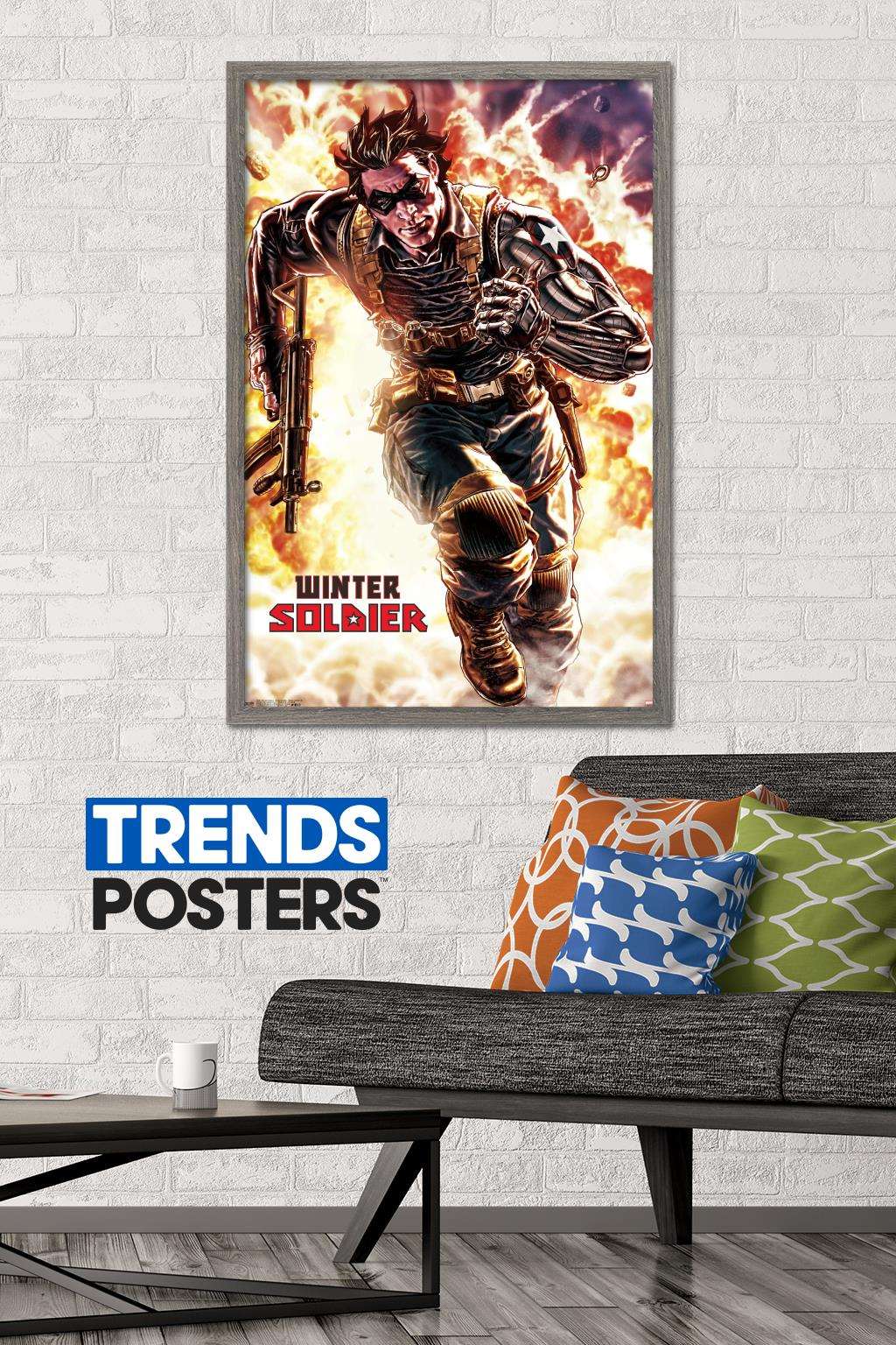 Marvel Comics - Winter Soldier - Winter Soldier #4 Wall Poster, 22.375" x 34", Framed