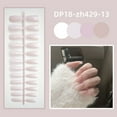 thumbnail image 3 of 24Pcs Nail Tips Full Cover Wearable Bright Press-on Nails Solid Color Fake Nails Detachable Short Trapezoid False Nails DP18-ZH431-14, 3 of 8