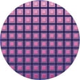 thumbnail image 1 of Ahgly Company Machine Washable Indoor Round Transitional Purple Area Rugs, 7' Round, 1 of 7