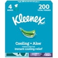 thumbnail image 1 of Pañuelos faciales Kleenex Cooling Aloe, 4 cajas, 200 pañuelos, 1 of 9