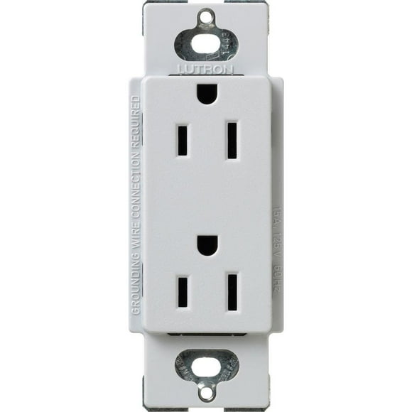 Lutron Claro 15 Amp Duplex Outlet, SCR-15-PD, Palladium