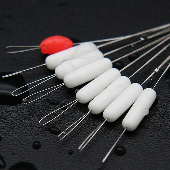 Angling Fishing Line Bobber Stopper 7+1 Sinker stopper sinker line stopper Line Silicone Beans Fishing Tackles Accessories, M