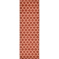 thumbnail image 1 of Unique Loom 3128571 2 ft. 7 in. x 8 ft. Philadelphia Trellis Runner Rug, Terracotta, 1 of 2