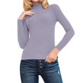 thumbnail image 2 of GILIGEGE Knit Sweater for Women Long Sleeve Classic Tunic Top Soft Mock Tops 2026 Fall Winter Jumper Top Slim Fitted Ribbed Knit Tops Womens Cozy Sweaters Turtleneck Knitted Warm Sweater Mock Neck XL, 2 of 7