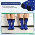 thumbnail image 4 of SATINIOR Men Holiday Socks Colorful Unisex Xmas Socks Stylish Patterned Sock Men Festive Present Socks, 4 of 4