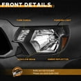 thumbnail image 6 of WEELMOTO Headlights for 2012-2015 Toyota Tacoma, Headlamp Assembly Replacement Black Housing Amber Reflector Left + Right Side, 6 of 8