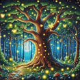 thumbnail image 1 of Arbre Effrayant - Peinture Diamant DIY, 1 of 6