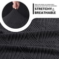 thumbnail image 3 of TAOCOCO Stretch Dining Bench Cover, Anti-Dust Long Bench Cushion Cover Washable Bench Slipcover Rectangle Table Bench Seat Protector for Bedroom, Kitchen, Hotel,Banquet - Black, 3 of 8