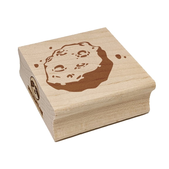 Meteorite Asteroid Space Rock Debris Square Rubber Stamp Stamping Scrapbooking Crafting - Small 1.25in