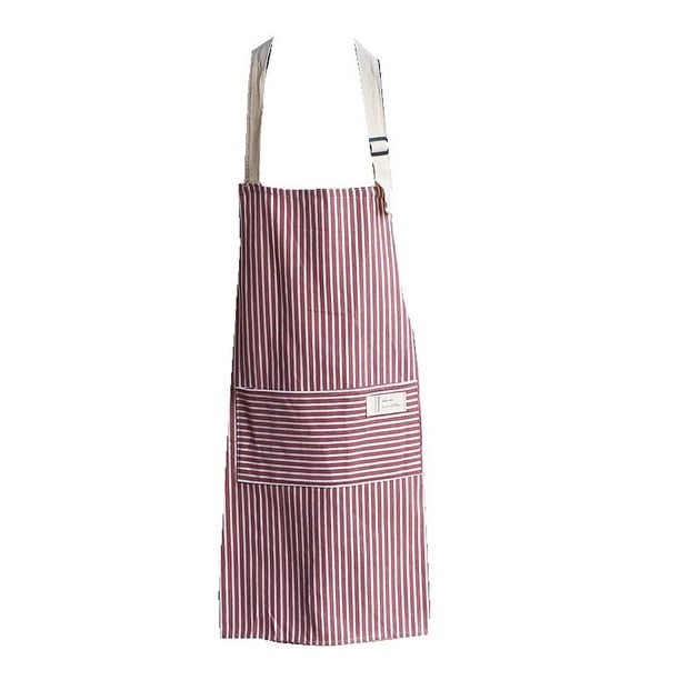 Delantales de chef de color rosa, delantal con bolsillos, delantal ajustable impermeable para hombres y mujeres, delantal de cocina profesional para cocinar, jardinería, restaurante, barbacoa, cafeter