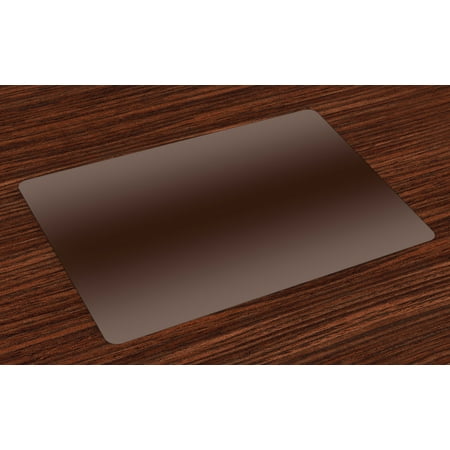 Wood Tree Art Ombre Placemats Set of 4 Wood Kindling Tree Mud Nature Inspired Themed Dark Brown Colored Modern Image Art Print, Washable Fabric Place Mats for Dining Room Kitchen Table Decor,Brown, by Ambesonne ()