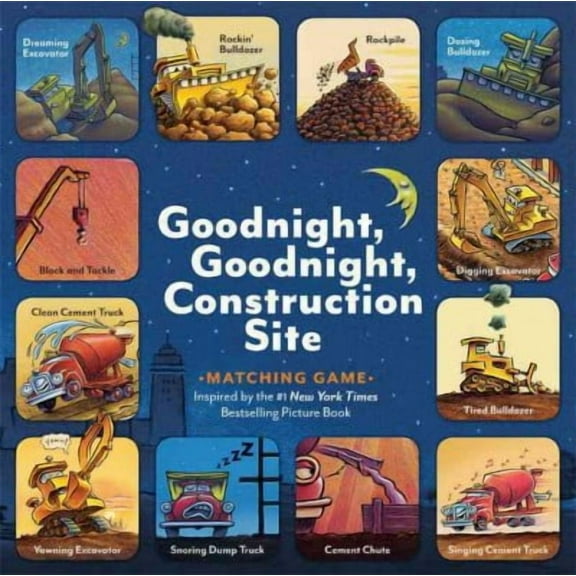 Goodnight, Goodnight, Construc: Goodnight, Goodnight, Construction Site Matching Game : (Matching Games for 2-4 Year Olds, Matching Games for Kids, Memory Matching Games) (Edition 1) (Game)