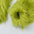 thumbnail image 5 of IBTOM CASTLE Newborn Infant Baby Girls Elk Christmas Costume Heart Faux Fur Tulle Tutu Romper Dress with Socks Fancy Dress up Carnival Party Outfit 18-24 Months Green - Halter, 5 of 8