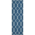 thumbnail image 2 of Safavieh Dhurries Ella Geometric Wool Runner Rug, Dark Blue, 2'6" x 8', 2 of 10