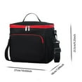 thumbnail image 2 of Reusable Lunch Box 10L Insulated Cooler Bag with Adjustable Strap Leakproof Thermal Lunch Tote for Adults Work School Picnic Travel Outdoor Freezable Meal Container, 2 of 3