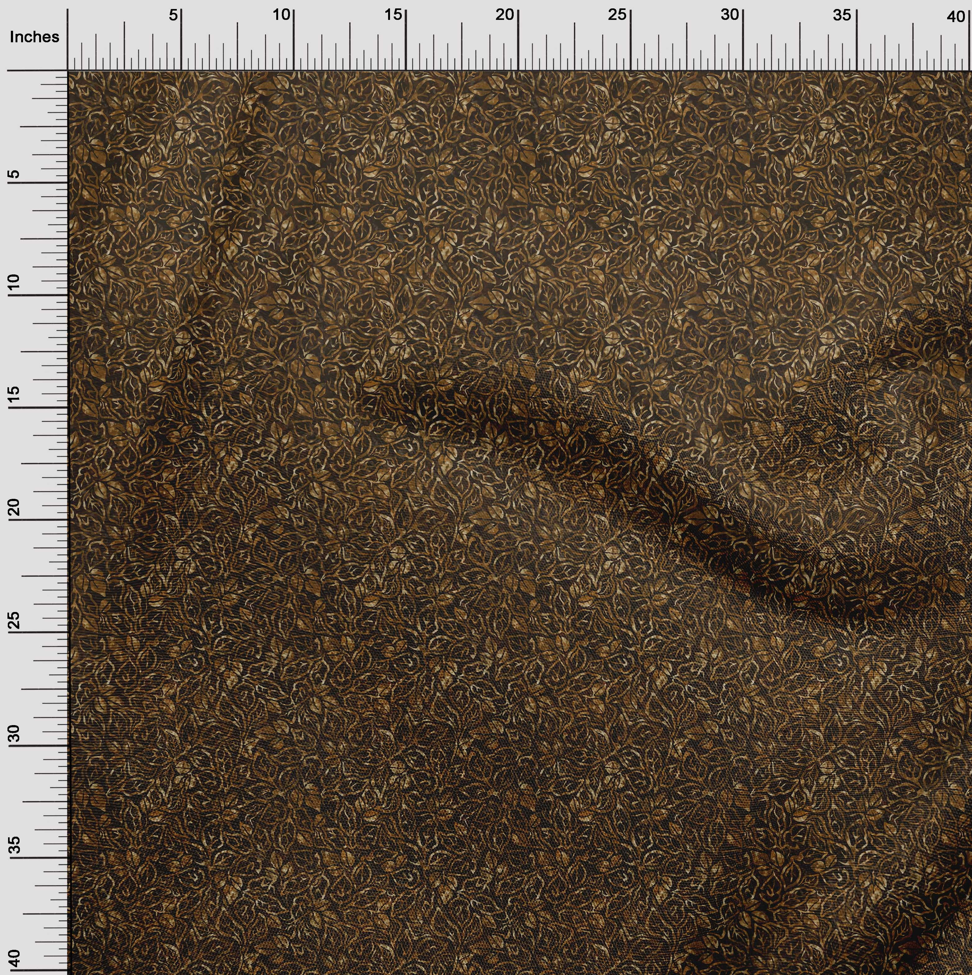 oneOone Viscose Jersey Dark Brown Fabric Aian Batik Diy Clothing Quilting Fabric Print Fabric By Yard 60 Inch Wide