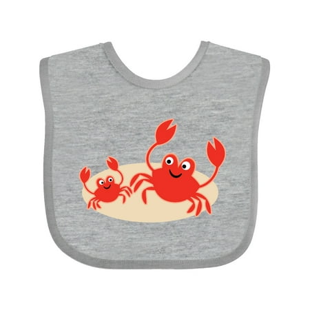 

Inktastic Beach Crabs cute vacation Gift Baby Boy or Baby Girl Bib
