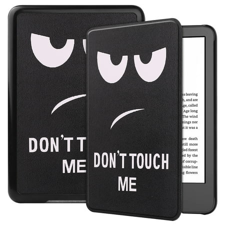 FTjfrsbc PU Leather E-book Reader Cover Case for Amazon All-new Kindle 2022 (Big Eyes)