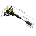 thumbnail image 3 of Heavy Duty 52cc 2-Stroke Gas Powered Post Hole Digger – 1250W Portable Tree Digger with 1500BPM Impact Energy – Manual Start Earth Auger for Planting, Fence Post Installation, Landscaping, 3 of 14