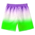 thumbnail image 4 of Krdevn Kids' Gradient Print Casual Shorts, Elastic Waist Boho Track Shorts for Boys & Girls, Lightweight Summer Activewear,3-4 Years, 4 of 4