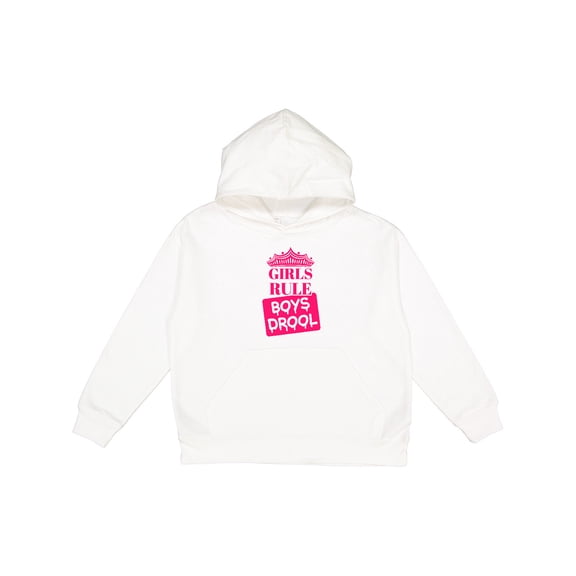 Inktastic Girls Rule, Boys Drool Youth Hoodie Sweatshirt
