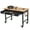 Black with drawer, variant on 2000lb Capacity Adjustable Rolling Workbench - 48"x24" Heavy-Duty Garage Workstation w/ Storage Drawer, Pegboard & 30 Hooks