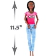 thumbnail image 5 of Juego de 6 muñecas de juguete negras afroamericanas – Muñecas de juego de rol de diversidad de estilo de moda premium de 11.5 pulgadas, paquete variado para niños, regalos de fiesta para niñas, 5 of 5