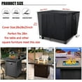thumbnail image 6 of POMER Fire Pit Cover, 28inch Fire Table Covers Square Waterproof Ourdoor Gas Firepit Cover, 6 of 7