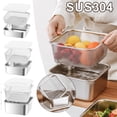 3-Piece Stainless Steel Colander Set – 1500/2000/2500ml Food Storage ...